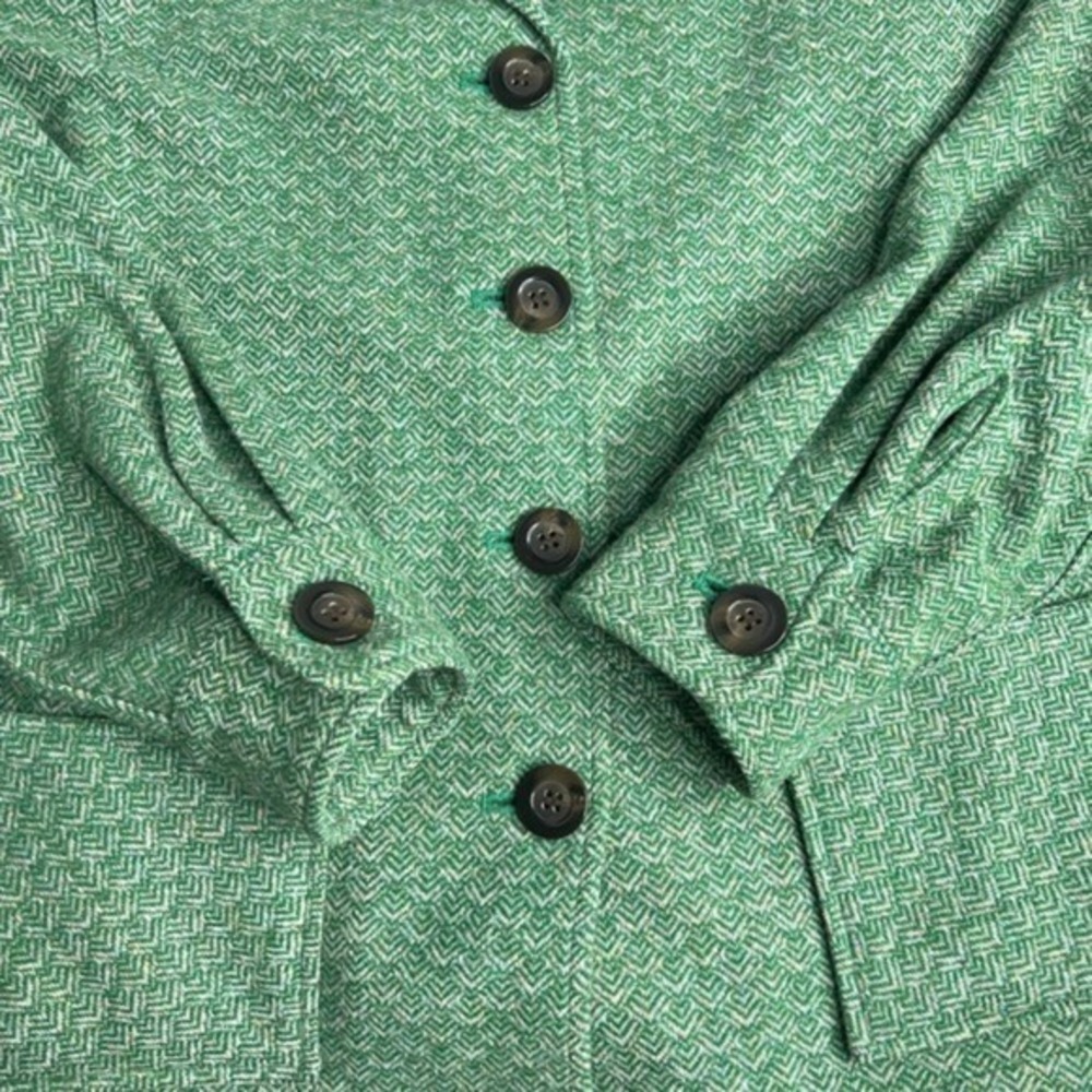 Pendleton Wool Pointed Collarjacket Shacket Green… - image 4